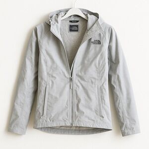 The North Face Light Gray Zip-Up Jacket